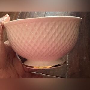 Home Centre Gold Rim Edged Pedestal Ceramic Cereal Bowl I Piece